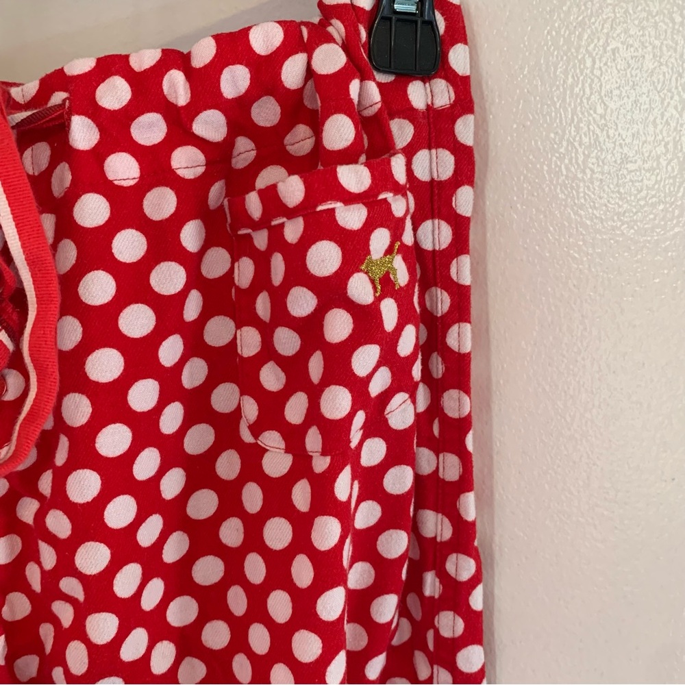PINK Victoria’s Secret Flannel Polka Dot Pajama Pants - Picture 4 of 8